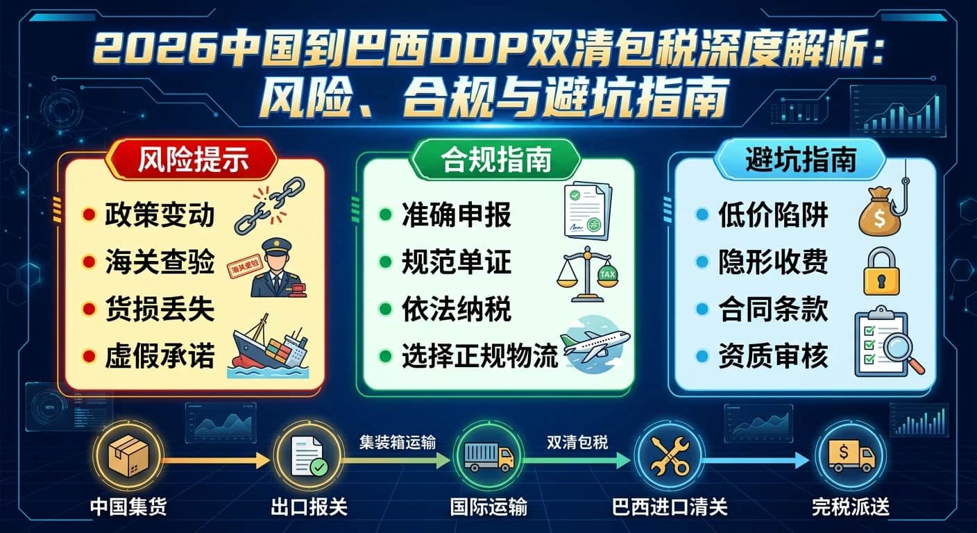 2026 中国到巴西 DDP 双清包税
