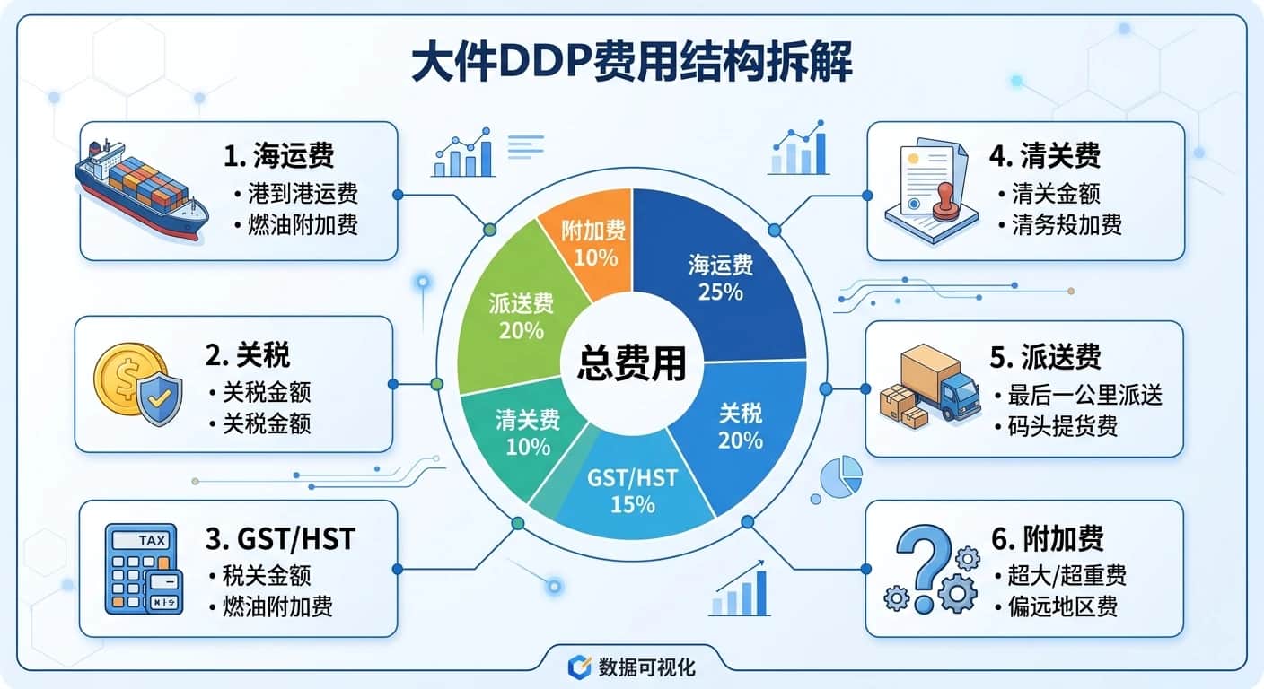 2026 大件货物出口加拿大DDP 双清包税