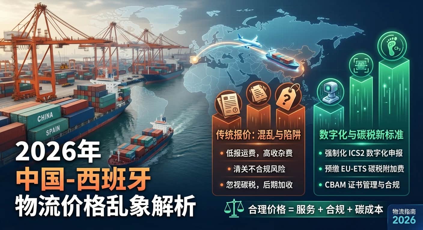 2026 中国到西班牙物流价格